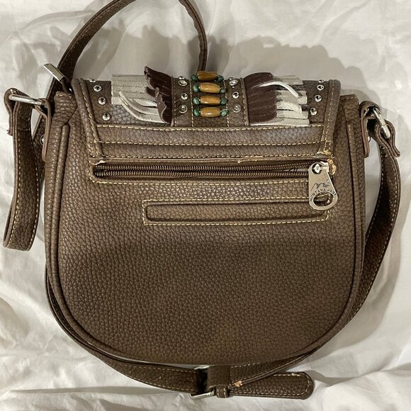 Montana West Shoulder Concealed Carry Purse / Bag Fringe Cowgirls Rodeo Western - Picture 5 of 16